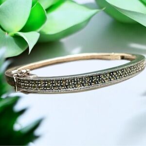 Judith Jack Silver and Gold Marcasite Bracelet